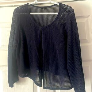 Talbots Bolero Navy Blue 1x